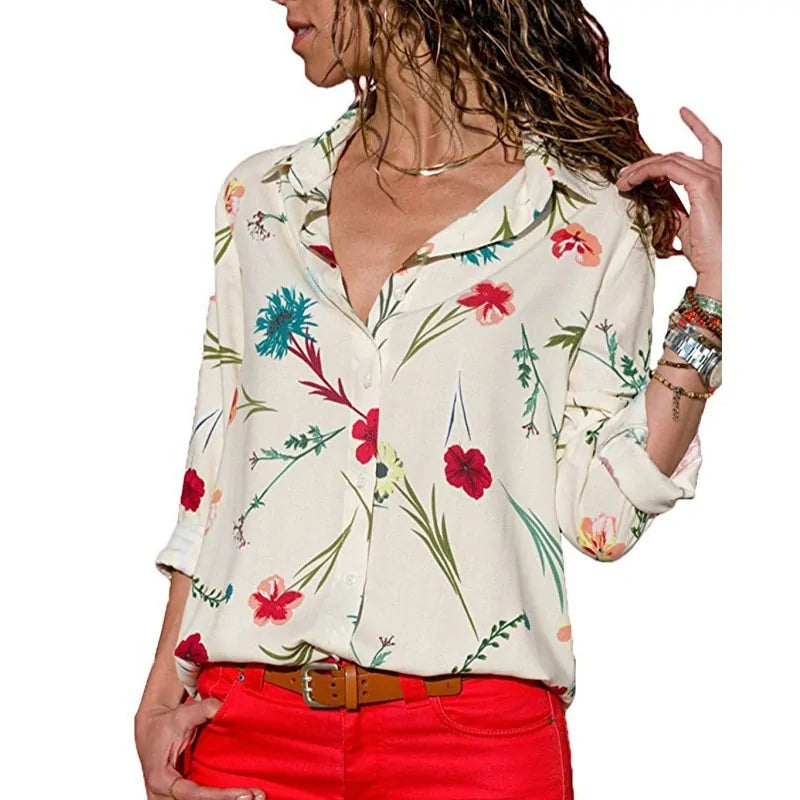 Long Sleeve Chiffon Blouse - Kim’s Signature Beauty & Accessories