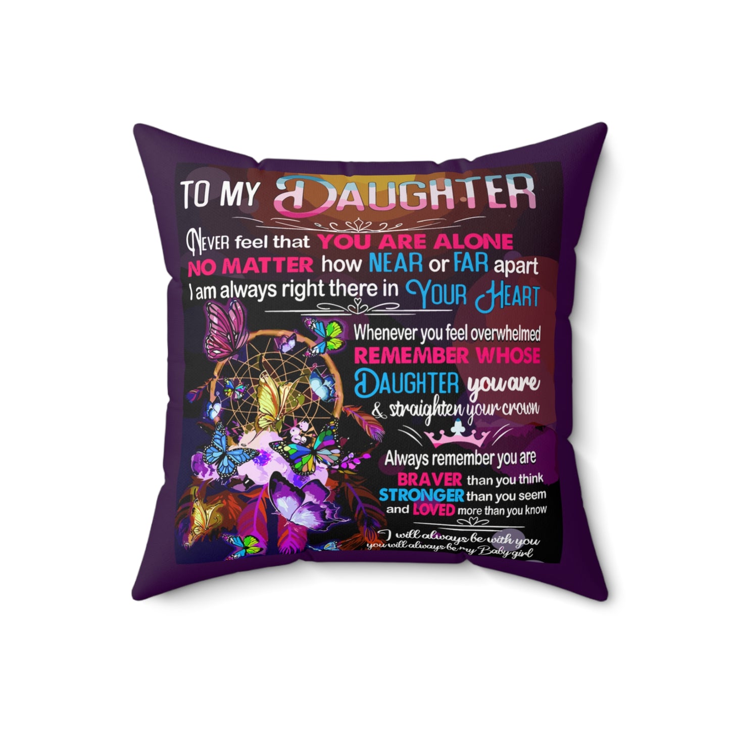 Always With You Square Pillow - Kim’s Signature Beauty & Accessories