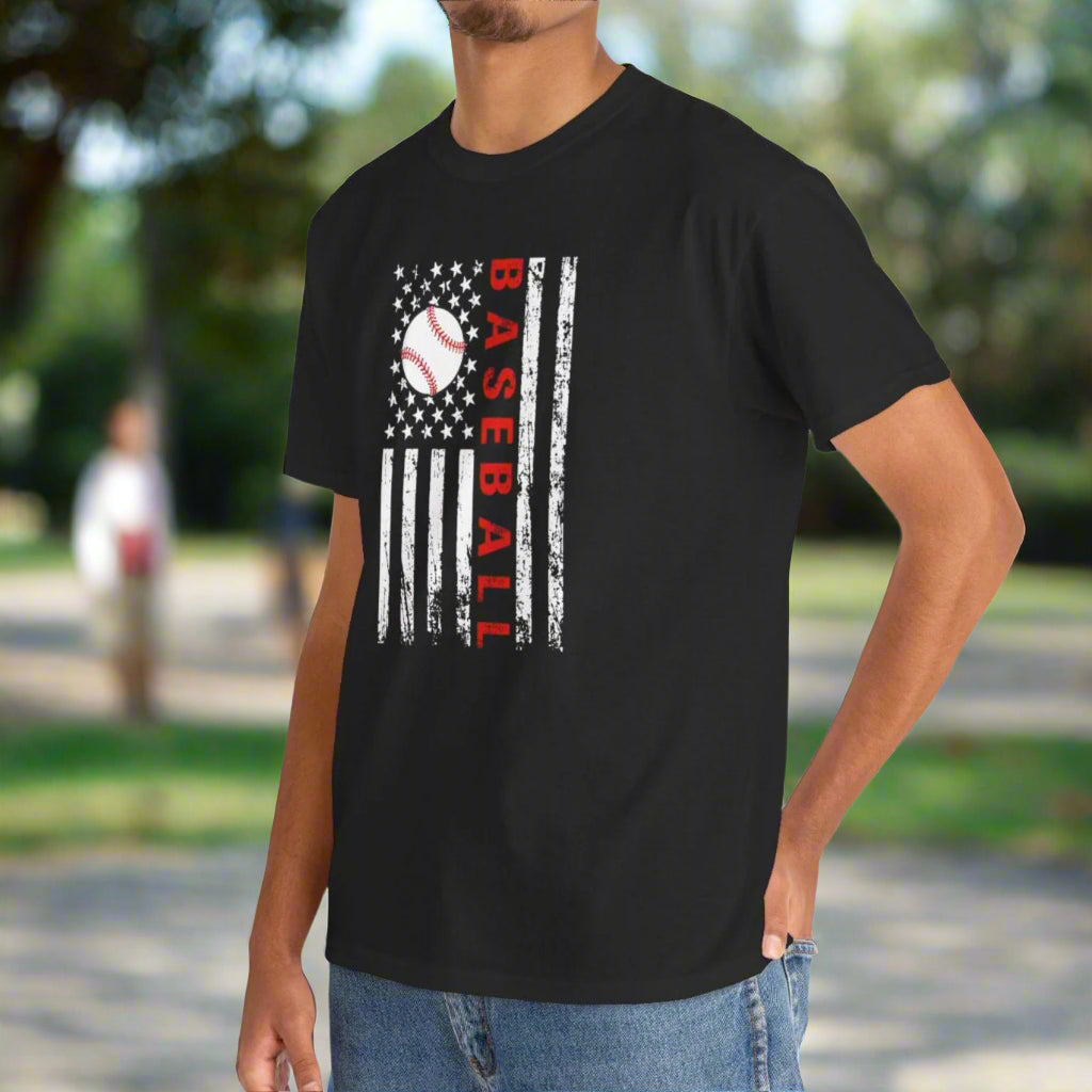 American Flag & Baseball Tee - Kim’s Signature Beauty & Accessories