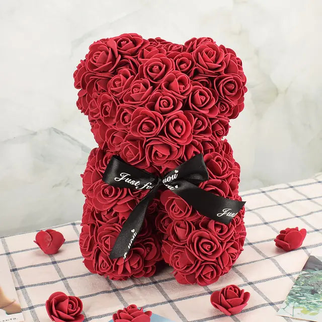 Artificial Flower Rose Bear - Kim’s Signature Beauty & Accessories