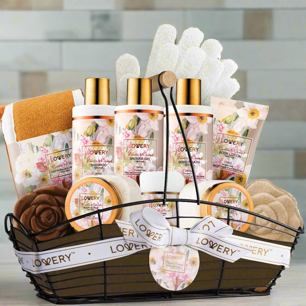 Bath and Body Gift Set for Women Vanilla Coconut - Kim’s Signature Beauty & Accessories