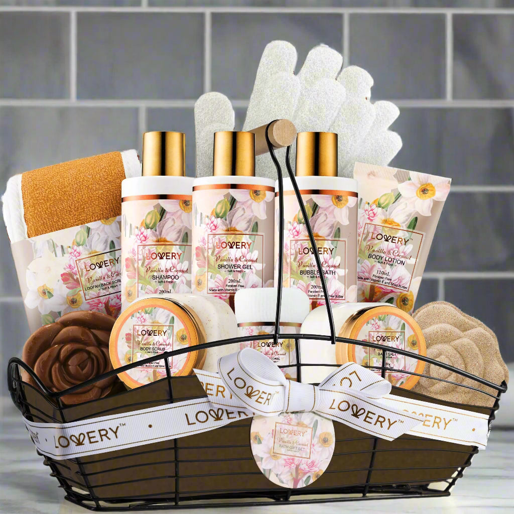 Bath and Body Gift Set for Women Vanilla Coconut - Kim’s Signature Beauty & Accessories