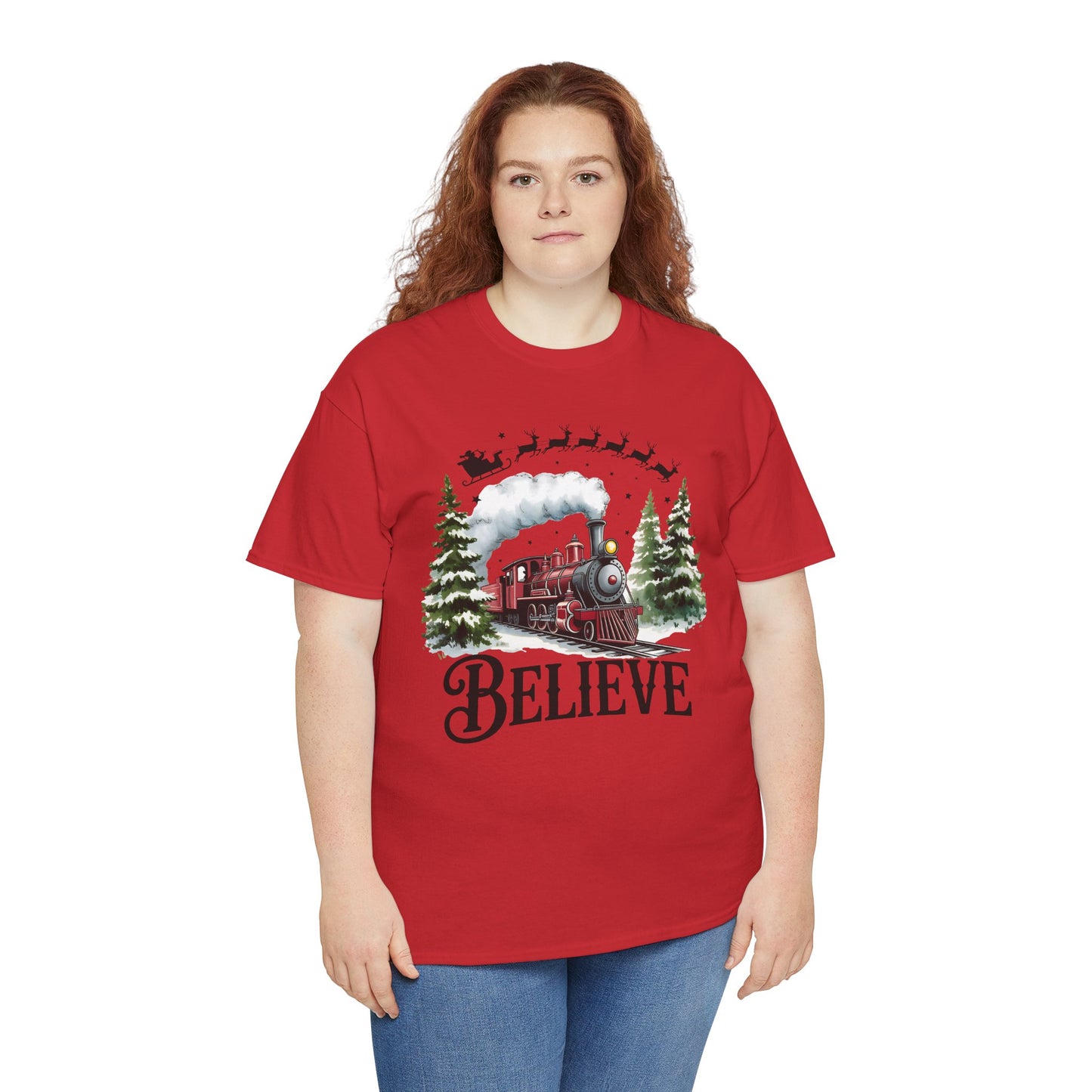 Believe Train Unisex Heavy Cotton Tee - Kim’s Signature Beauty & Accessories