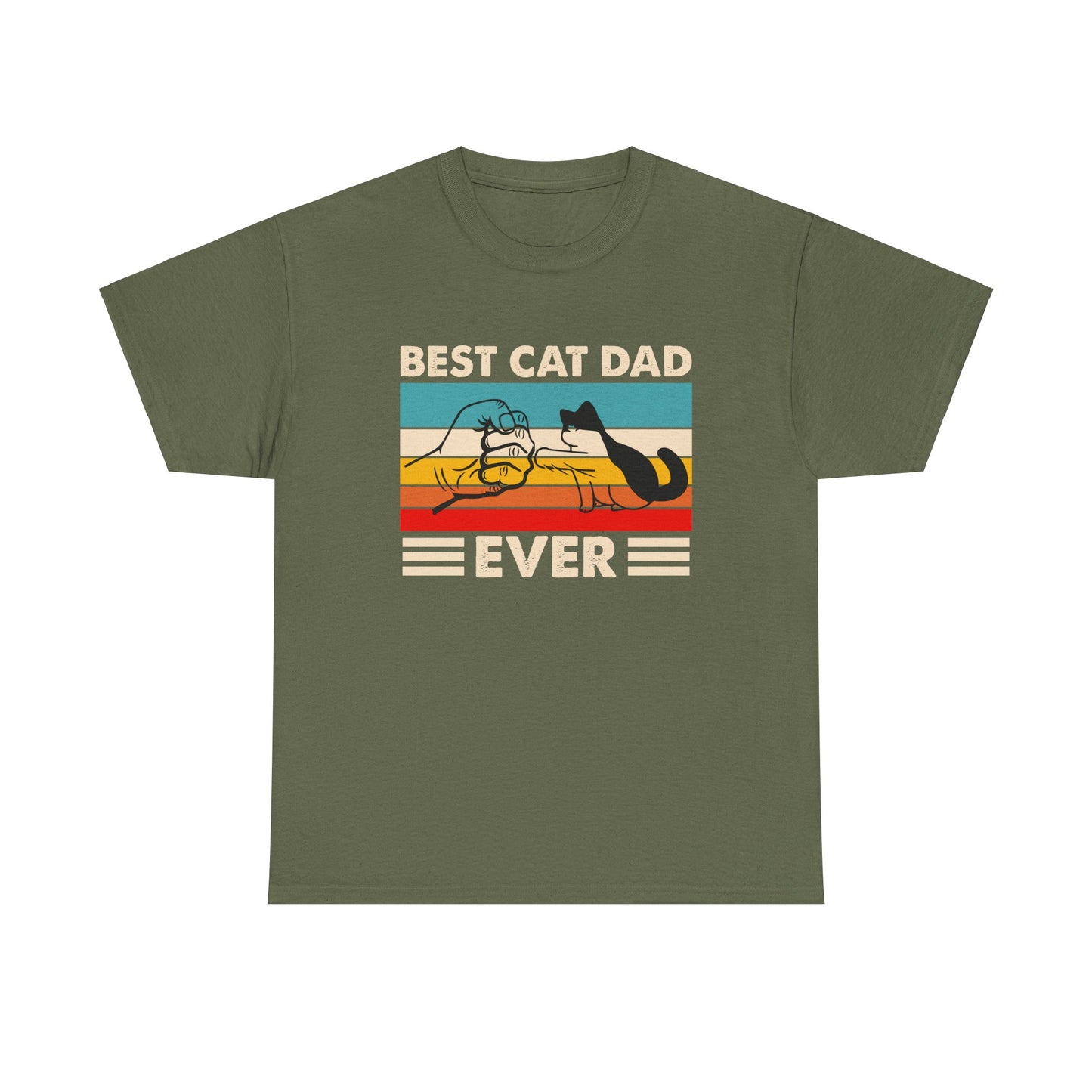 Best Cat Dad Cotton Tee - Kim’s Signature Beauty & Accessories
