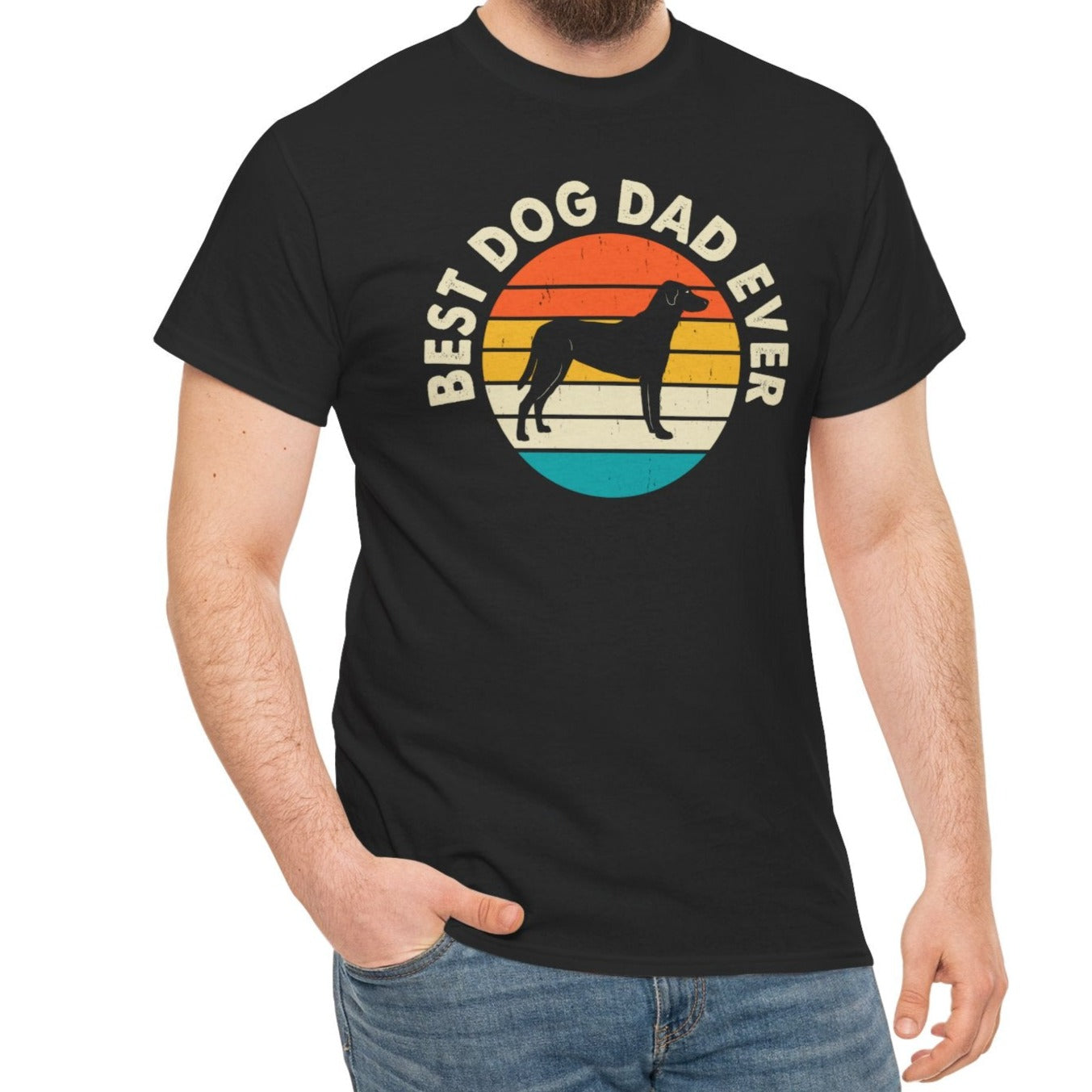 Best Dog Dad Ever T-Shirt – Retro Style - Kim’s Signature Beauty & Accessories