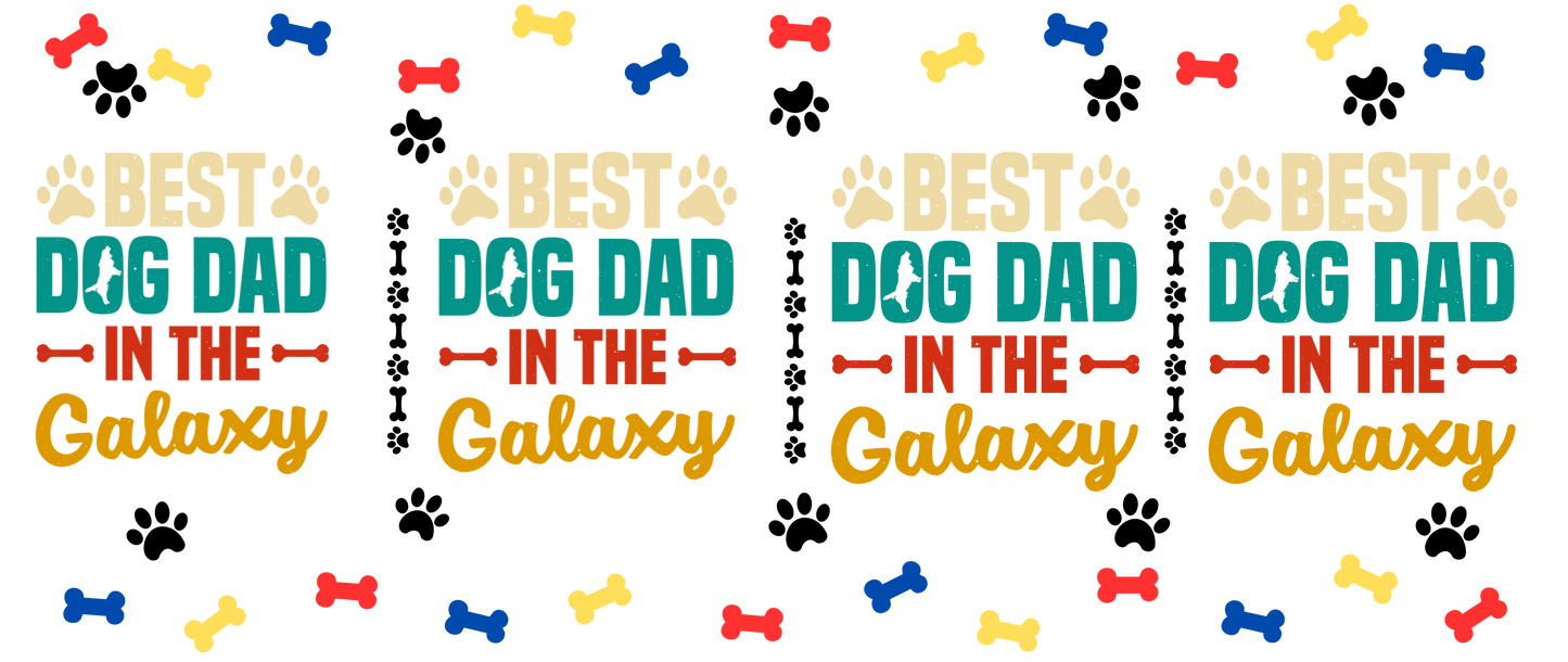 Best Dog Dad in the Galaxy | Sipper Glass, 16oz - Kim’s Signature Beauty & Accessories