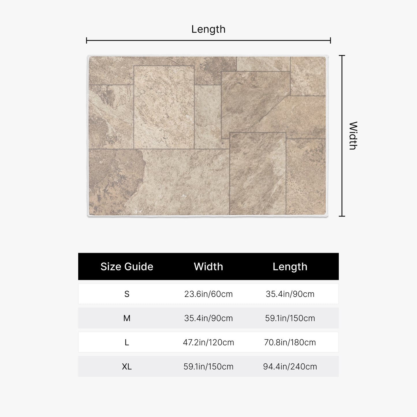 Brown Vintage Squares Rug - Kim’s Signature Beauty & Accessories