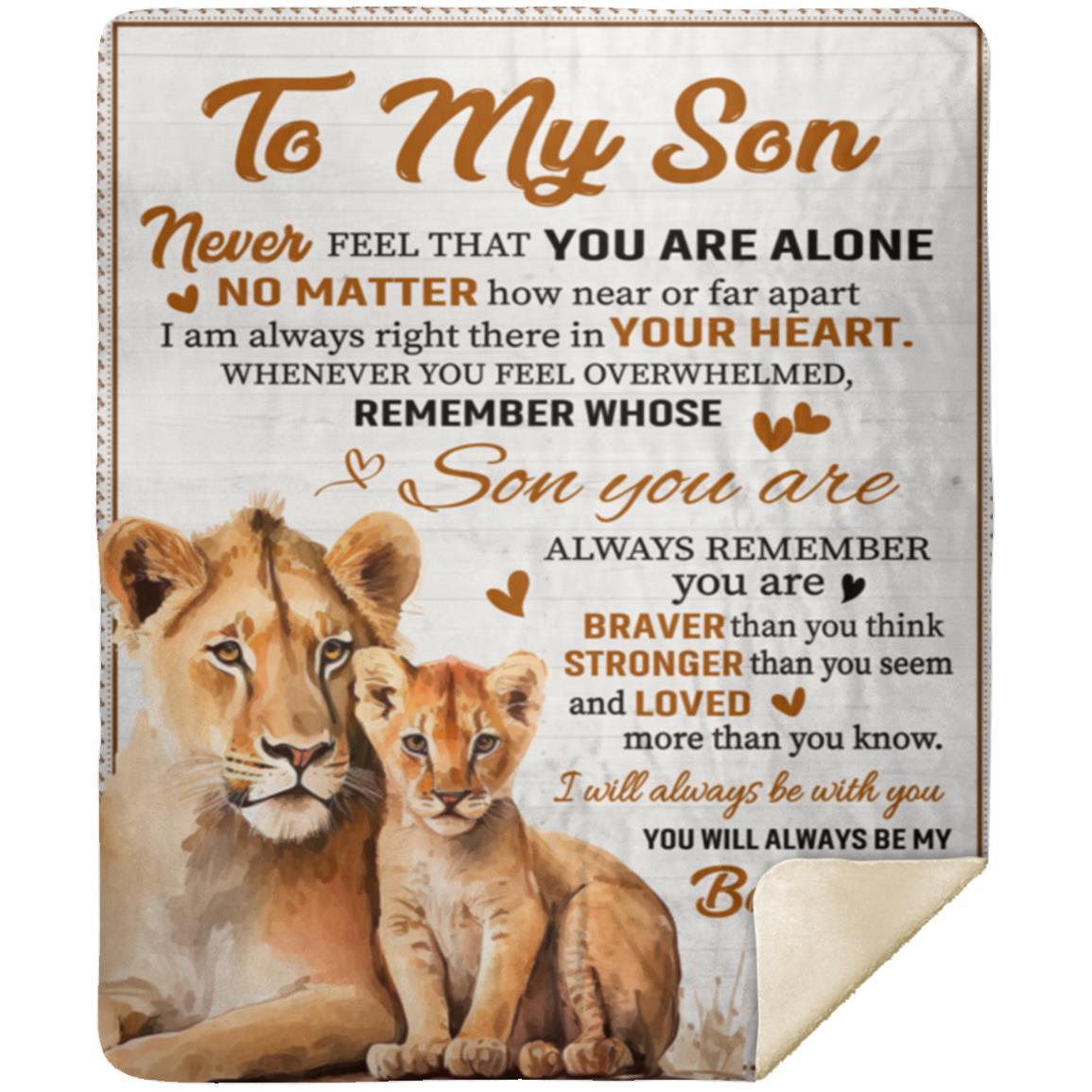 Son Lion Blanket from Mom - Kim’s Signature Beauty & Accessories (Store description)