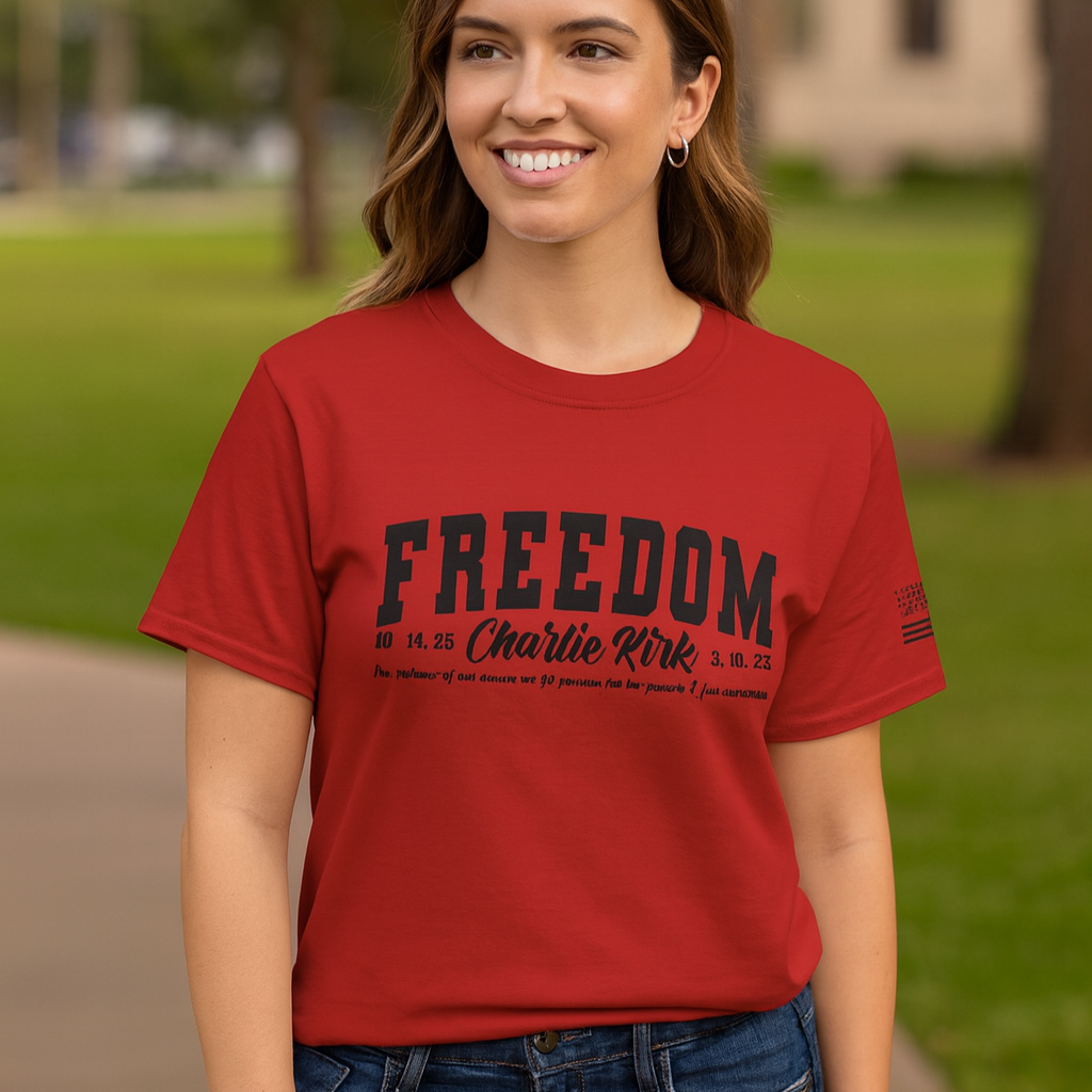 Freedom USA | Stylish Casual Wear, Comfortable Big Sizes, Unisex Cotton Tee - Kim’s Signature Beauty & Accessories