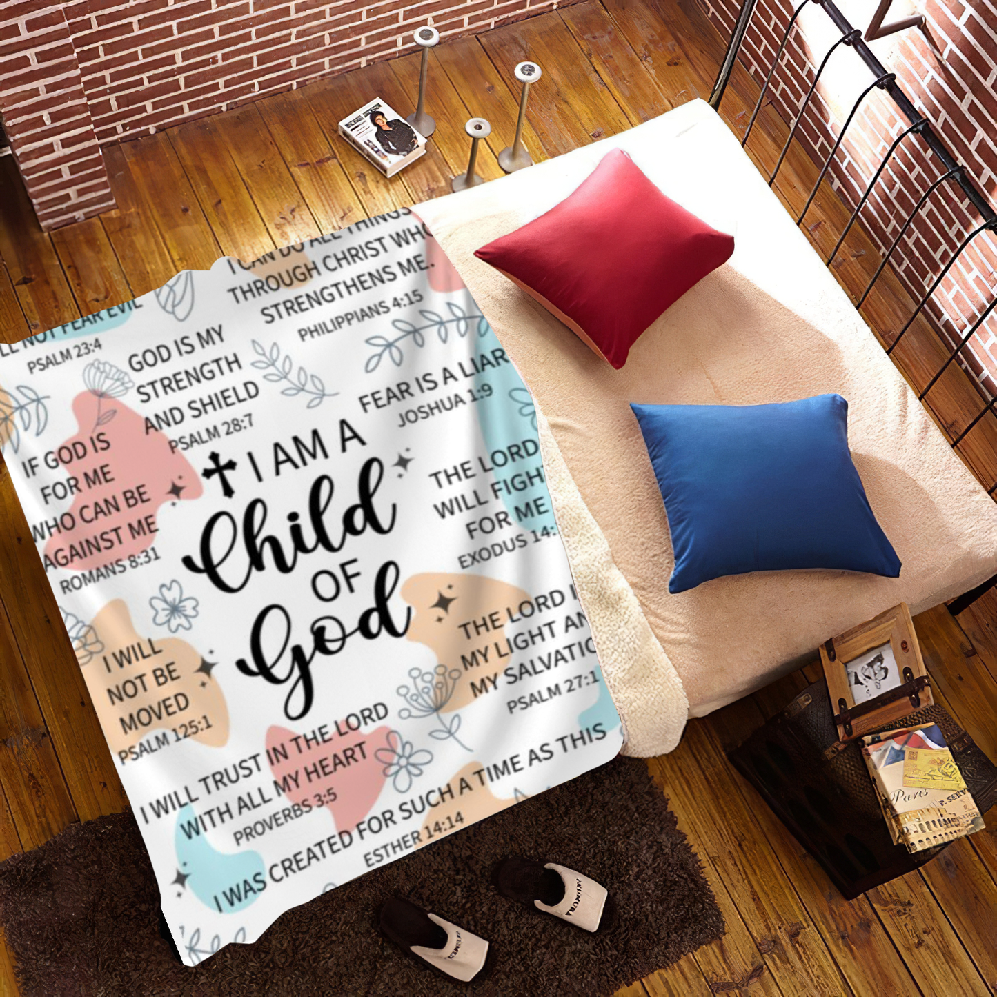 Child of God Bible Verse Blanket - Kim’s Signature Beauty & Accessories
