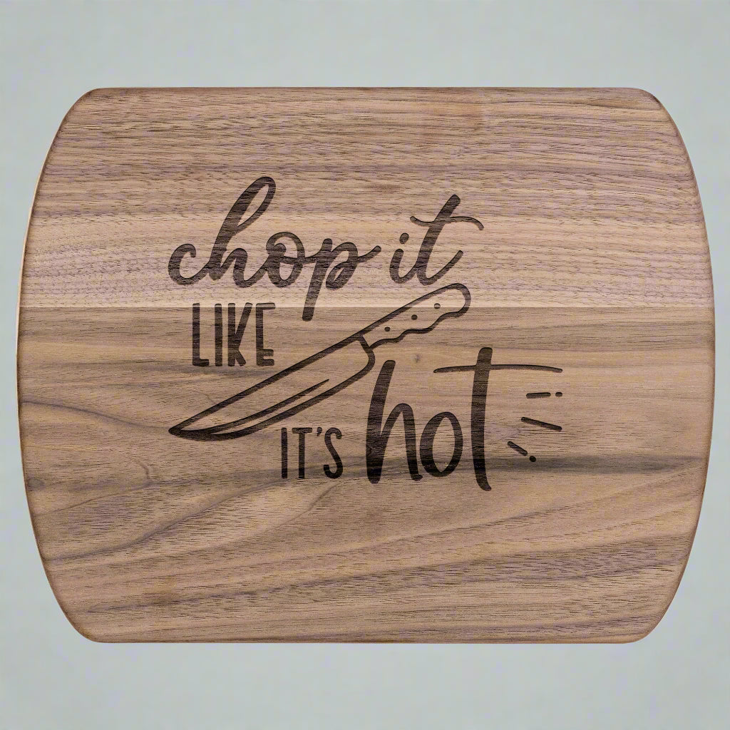 Chop It Like It’s Hot Cutting Board – Hardwood Kitchen Gift - Kim’s Signature Beauty & Accessories