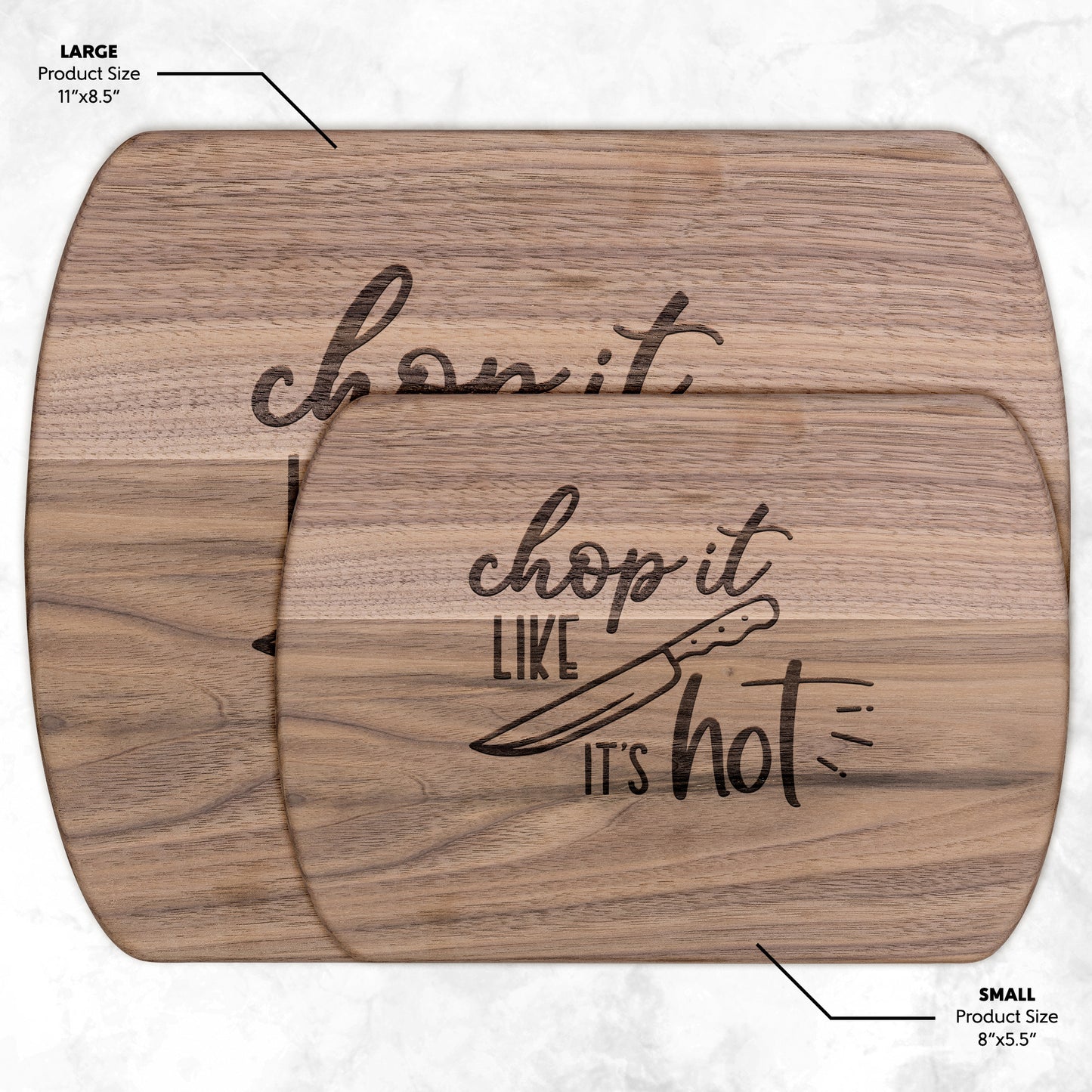 Chop It Like It’s Hot Cutting Board – Hardwood Kitchen Gift - Kim’s Signature Beauty & Accessories