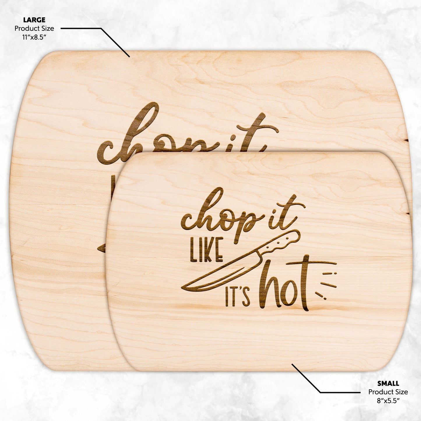 Chop It Like It’s Hot Cutting Board – Hardwood Kitchen Gift - Kim’s Signature Beauty & Accessories