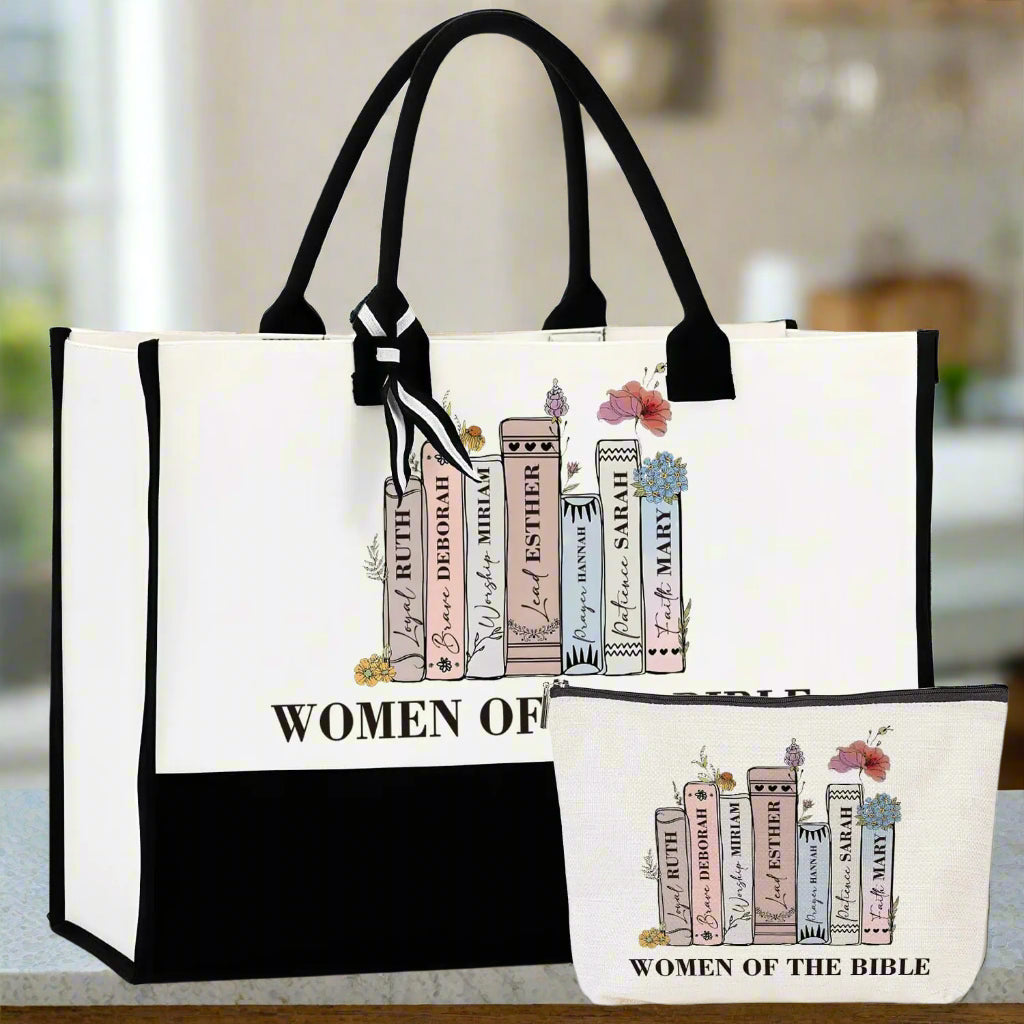 Christian Gift- Women of the Bible Tote Bag Set - Kim’s Signature Beauty & Accessories