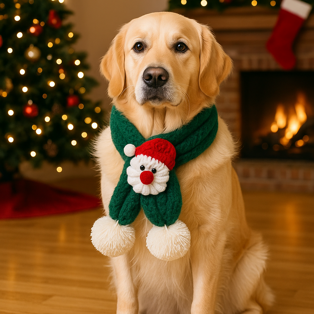 Christmas Knitted Pet Scarf for Dogs & Cats | Holiday Pet Accessory - Kim’s Signature Beauty & Accessories