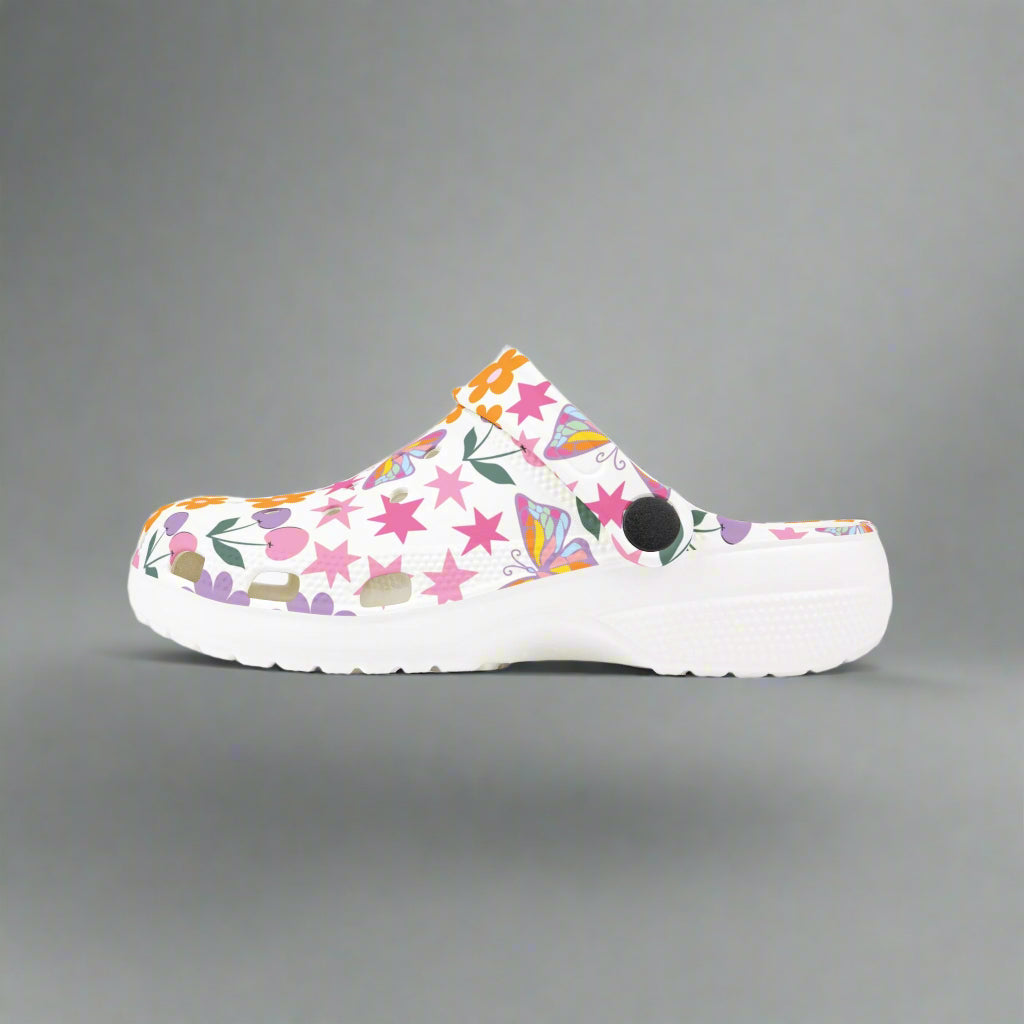 Colorful Kids' EVA Foam Clogs with Butterflies and Flowers - Kim’s Signature Beauty & Accessories