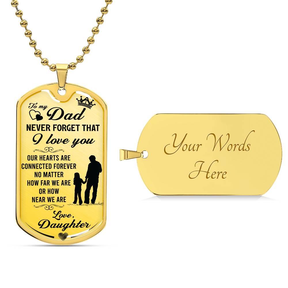 Connected Hearts Dad Necklace - Kim’s Signature Beauty & Accessories