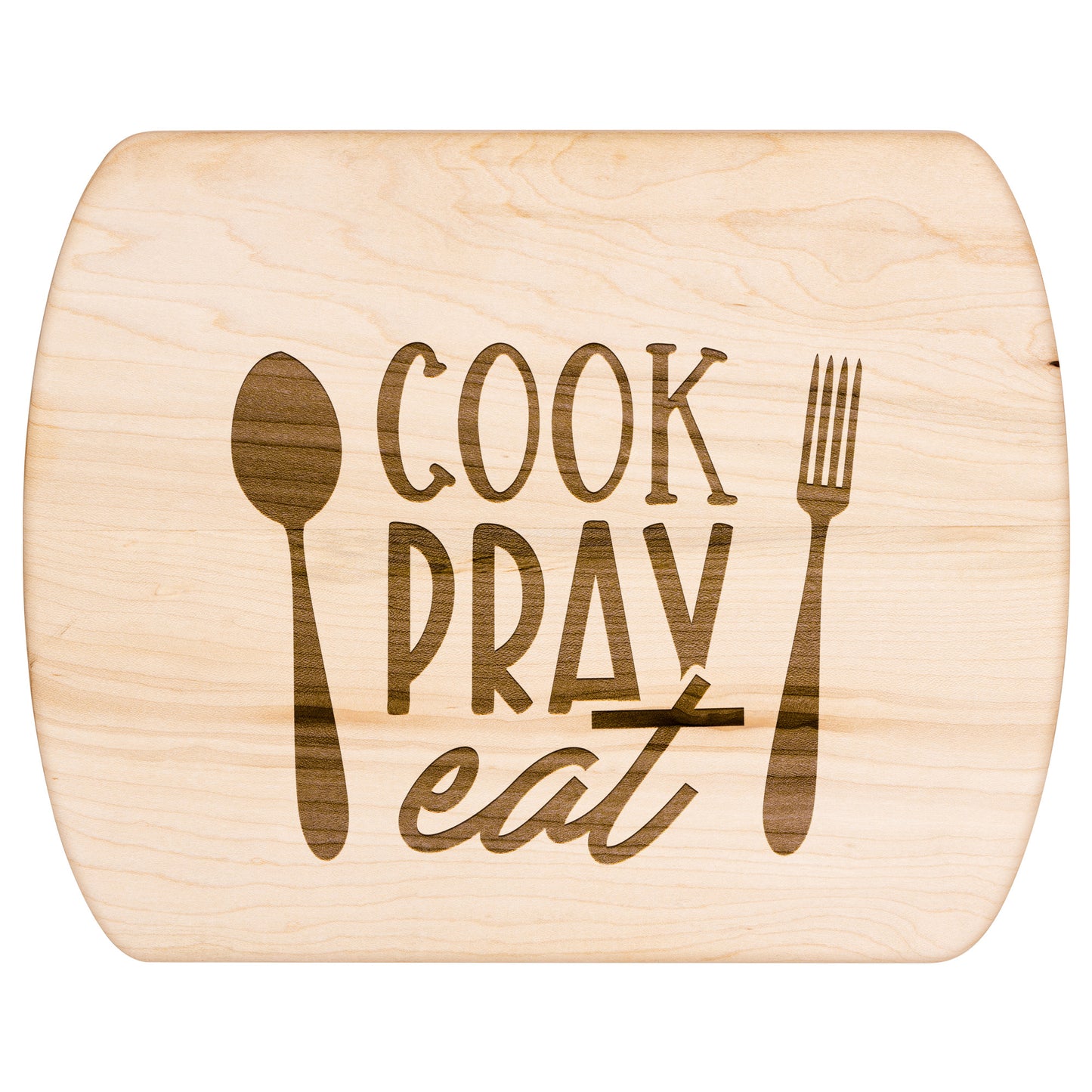 Cook, Pray, Eat Cutting Board - Kim’s Signature Beauty & Accessories (Store description)