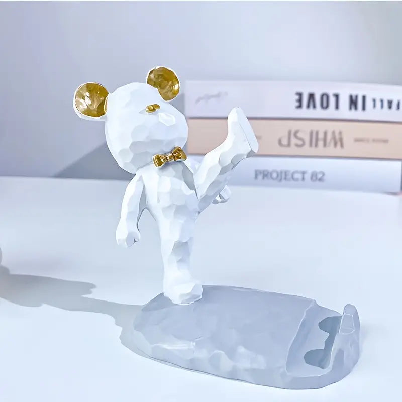 Creative Resin Bear Desktop Phone Holder - Kim’s Signature Beauty & Accessories