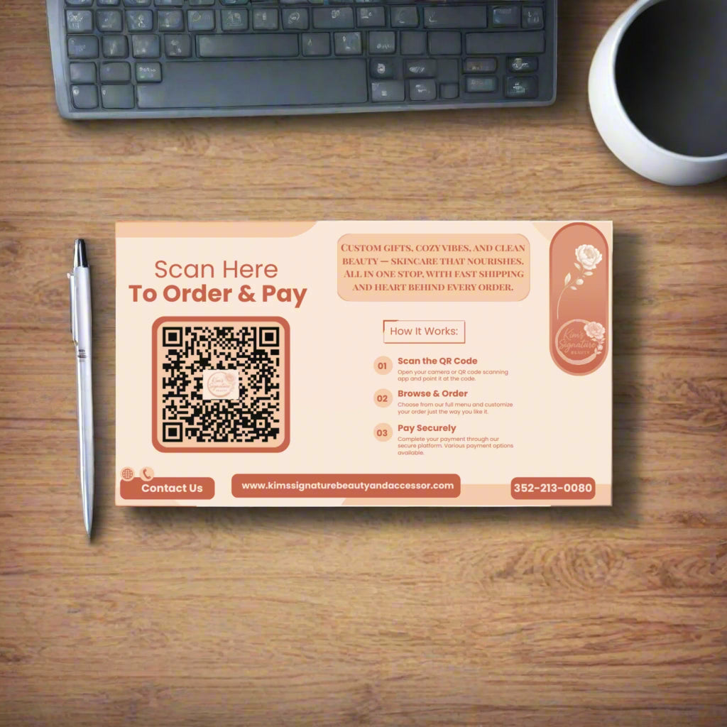 Custom Business Cards – Designed Just for You! - Kim’s Signature Beauty & Accessories