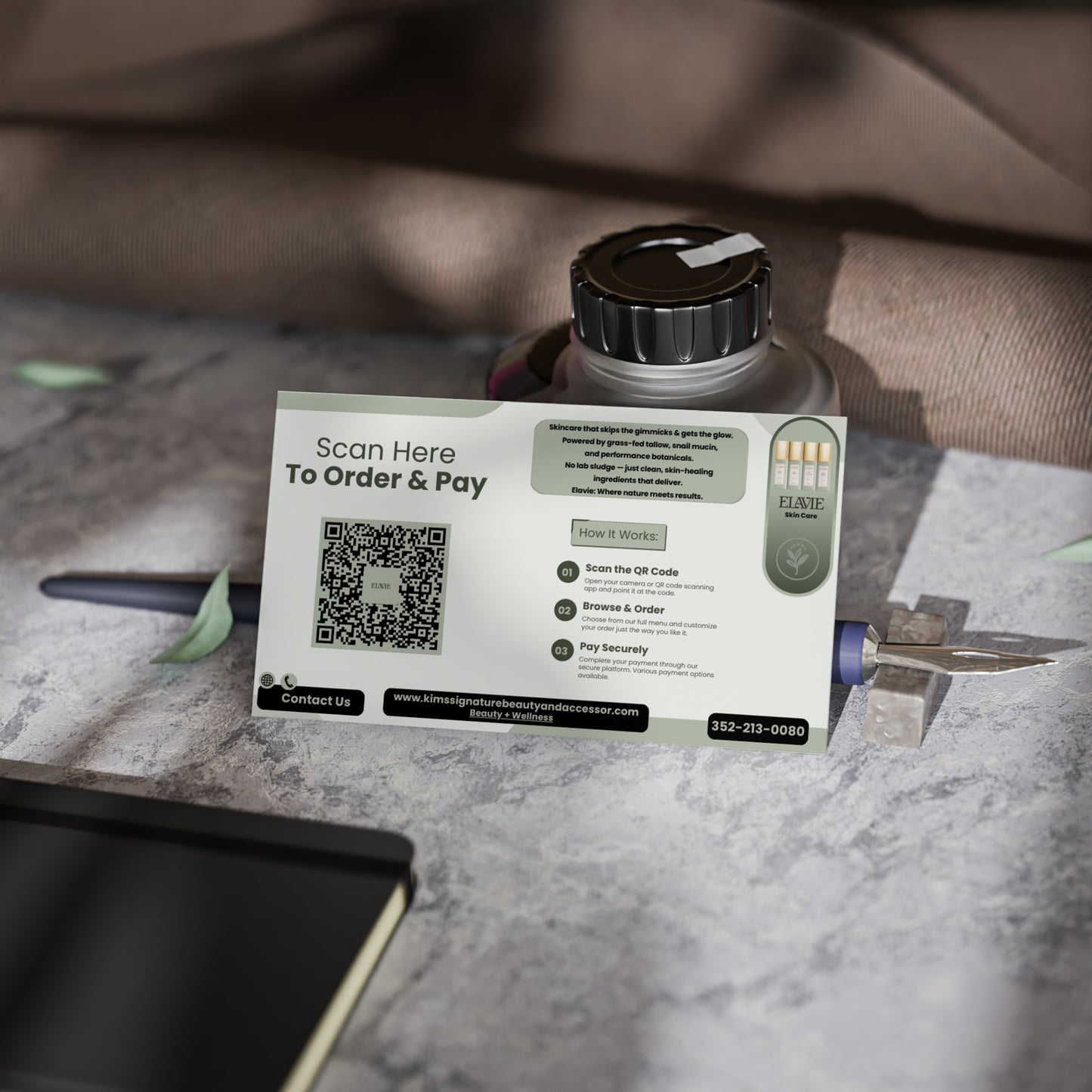 Custom Business Cards – Designed Just for You! - Kim’s Signature Beauty & Accessories