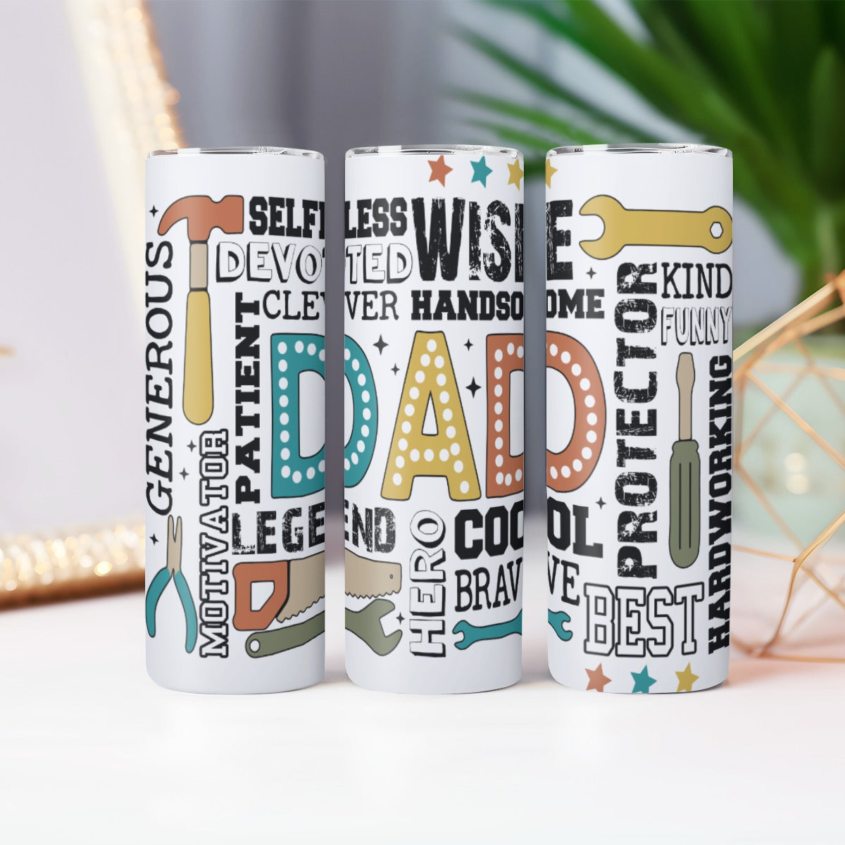 Dad Definition Tumbler – Tools, Traits & Cool Words - Kim’s Signature Beauty & Accessories