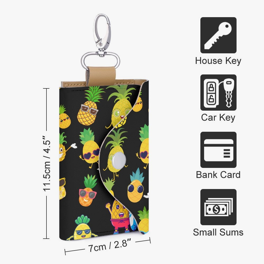 Dancing Pineapples Key Holder Case - Kim’s Signature Beauty & Accessories