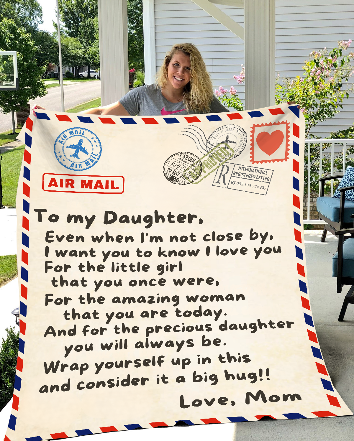 Letter to Daughter Fleece Blanket - Kim’s Signature Beauty & Accessories (Store description)