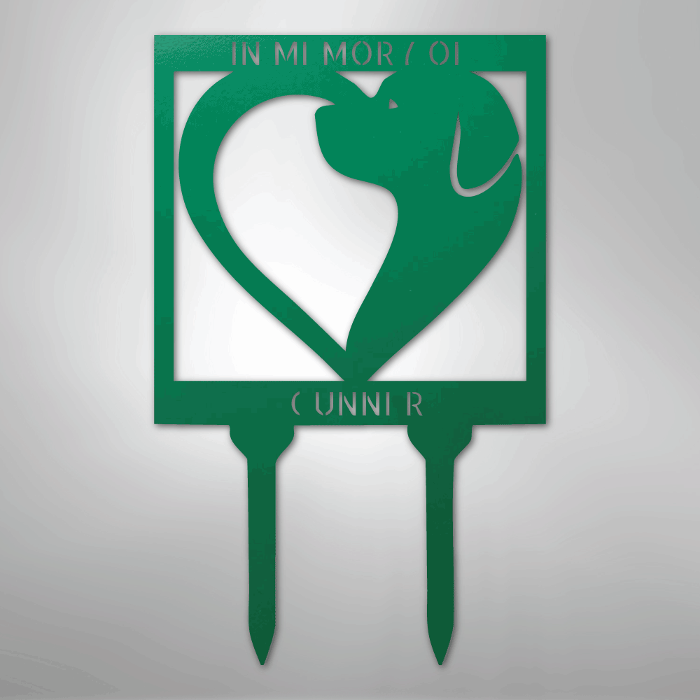 Dog Love Stake - Steel Sign - Kim’s Signature Beauty & Accessories