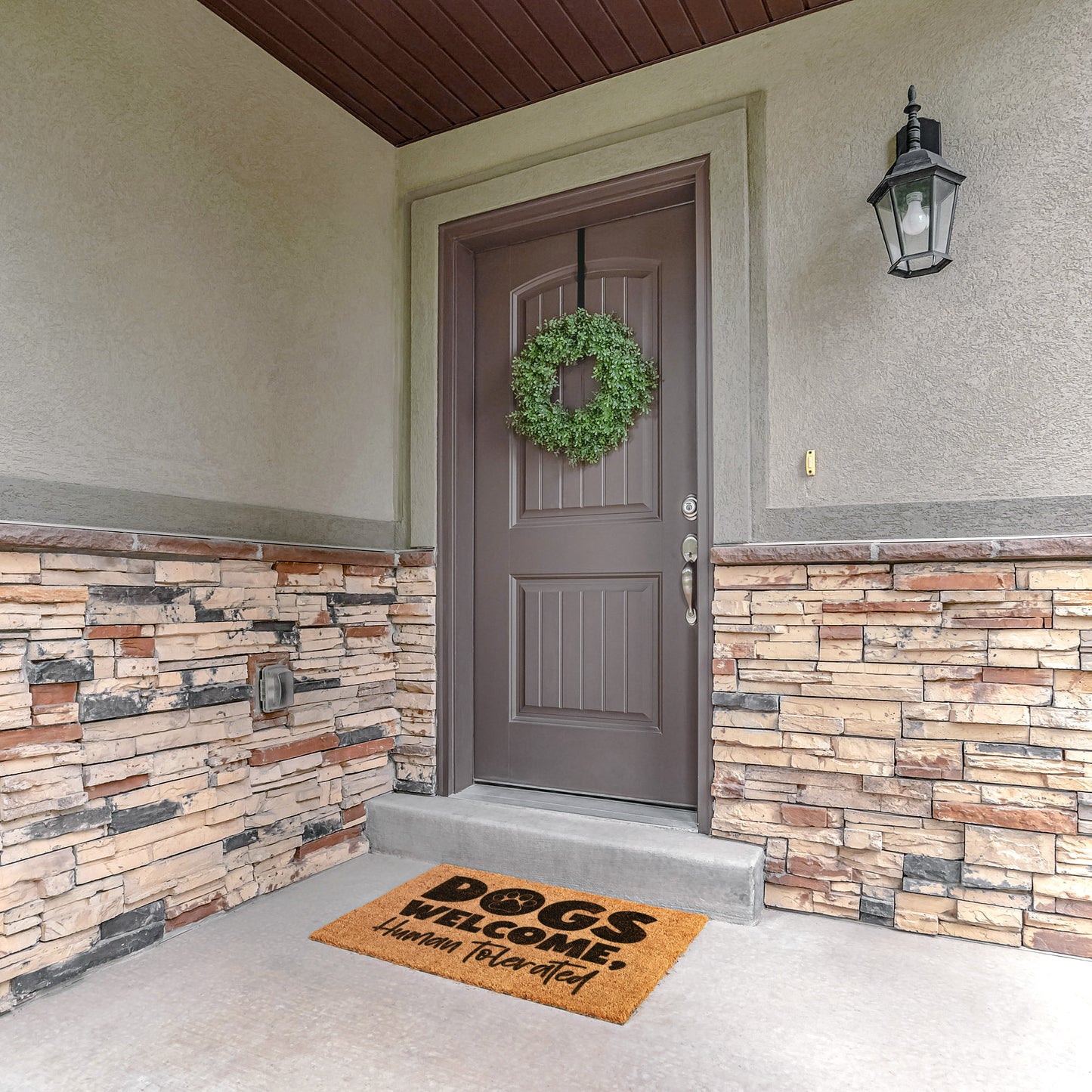 Dogs Welcome Humans Tolerated Door Mat - Kim’s Signature Beauty & Accessories
