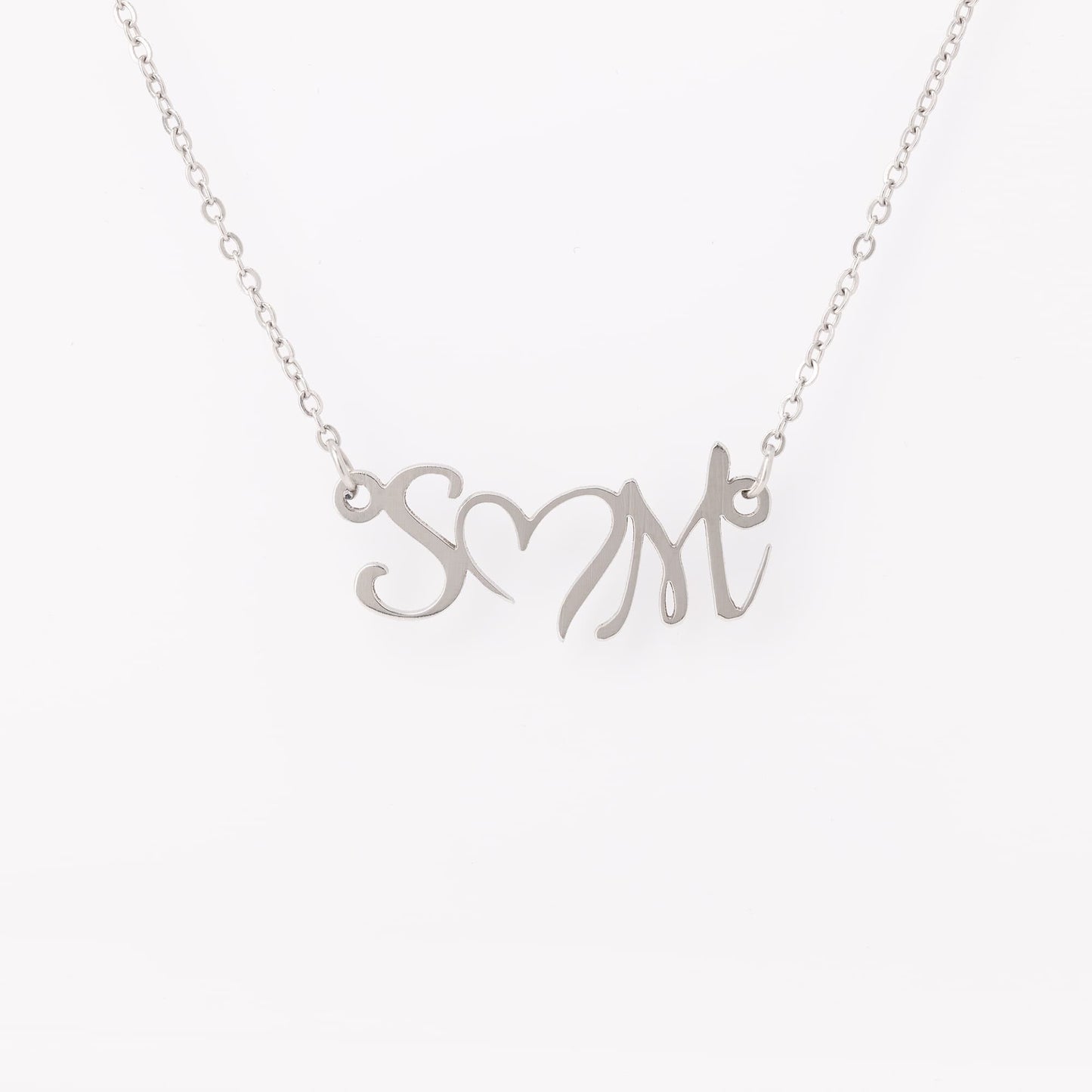 Double Intial Heart Necklace - Kim’s Signature Beauty & Accessories