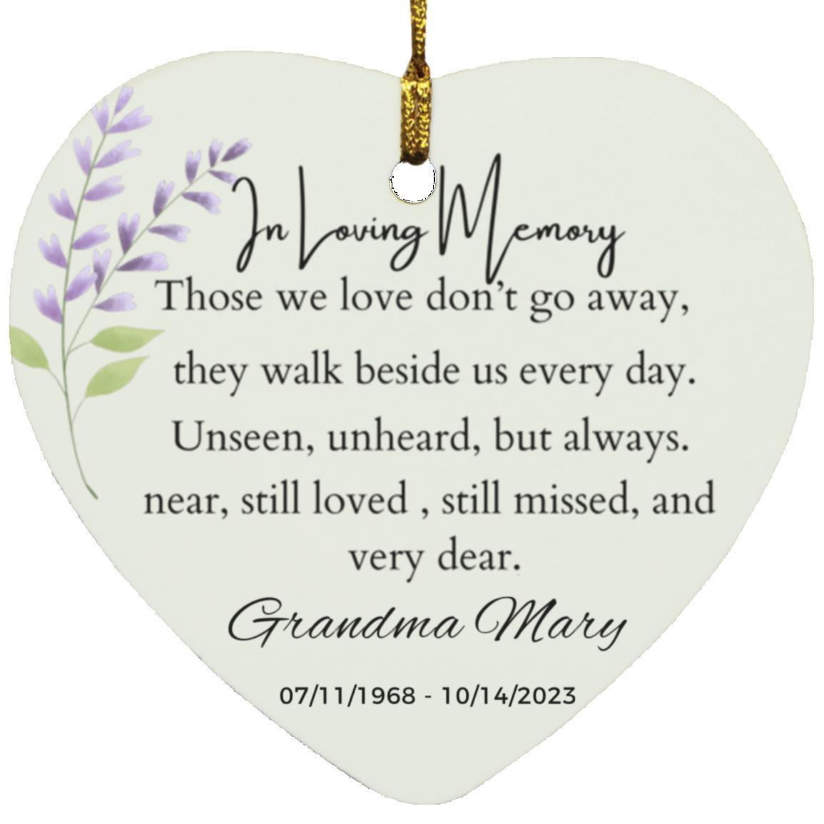 Customizable In Loving Memory Keepsake - Kim’s Signature Beauty & Accessories (Store description)