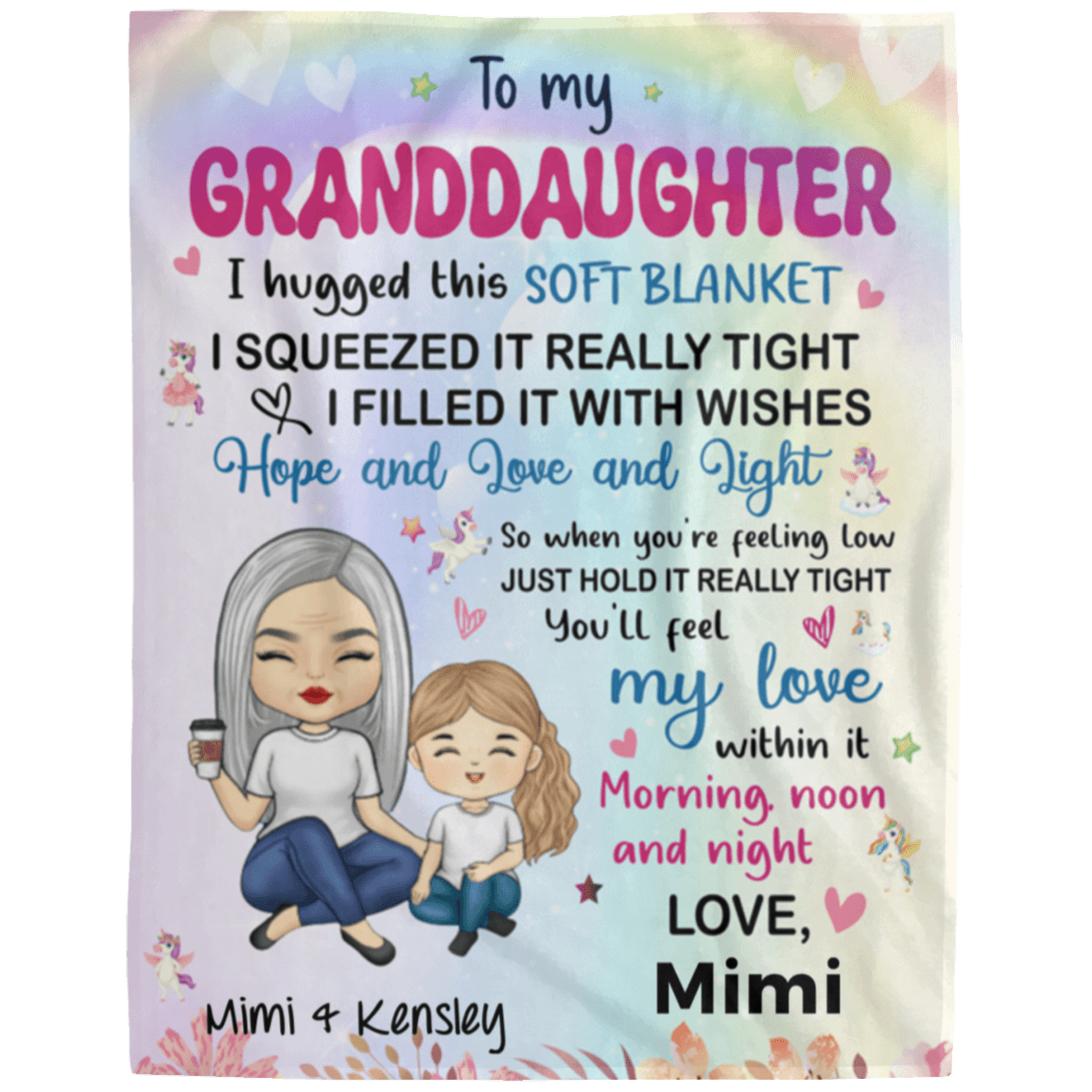 To My Granddaughter (Personalize) - Kim’s Signature Beauty & Accessories (Store description)