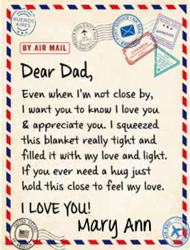 To Dad, Personalized Blanket - Kim’s Signature Beauty & Accessories (Store description)