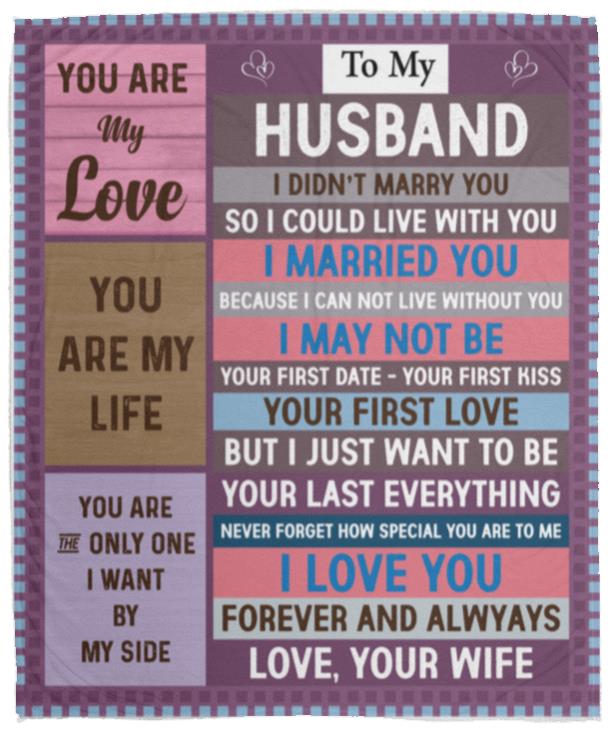Husband, You Are My Love Blanket - Kim’s Signature Beauty & Accessories (Store description)