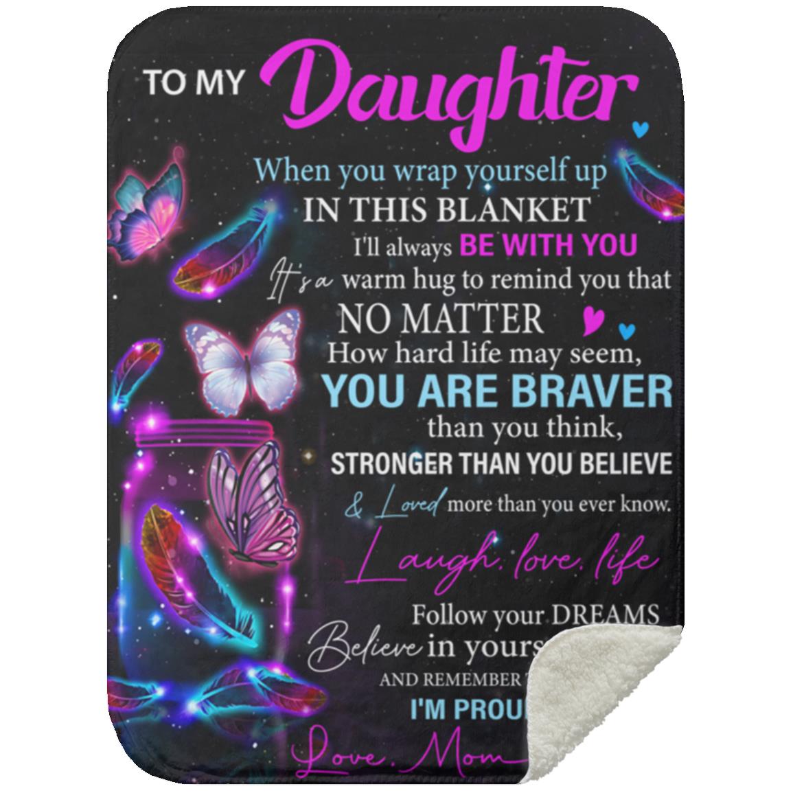 Daughter Butterfly Blanket from Mom - Kim’s Signature Beauty & Accessories (Store description)