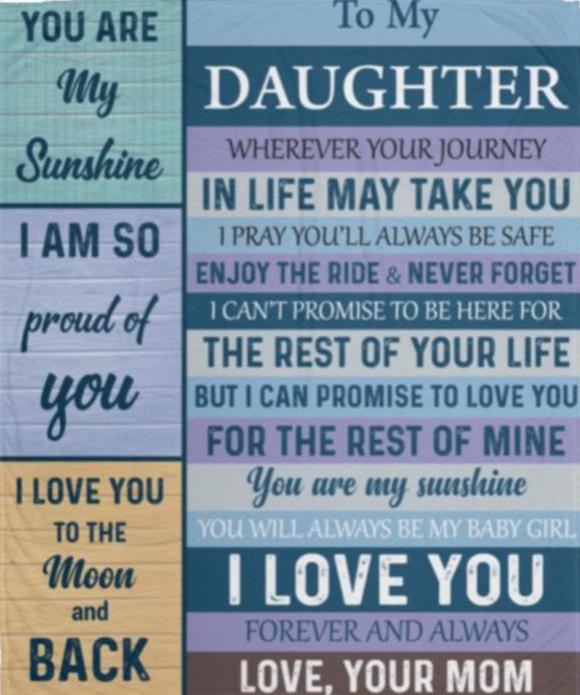 Daughter, You are my Sunshine Blanket - Kim’s Signature Beauty & Accessories (Store description)