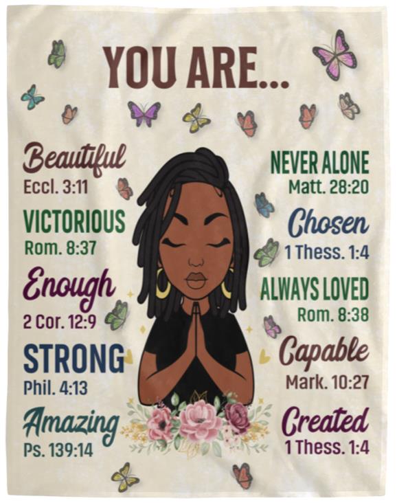 You Are | Blanket - Kim’s Signature Beauty & Accessories (Store description)