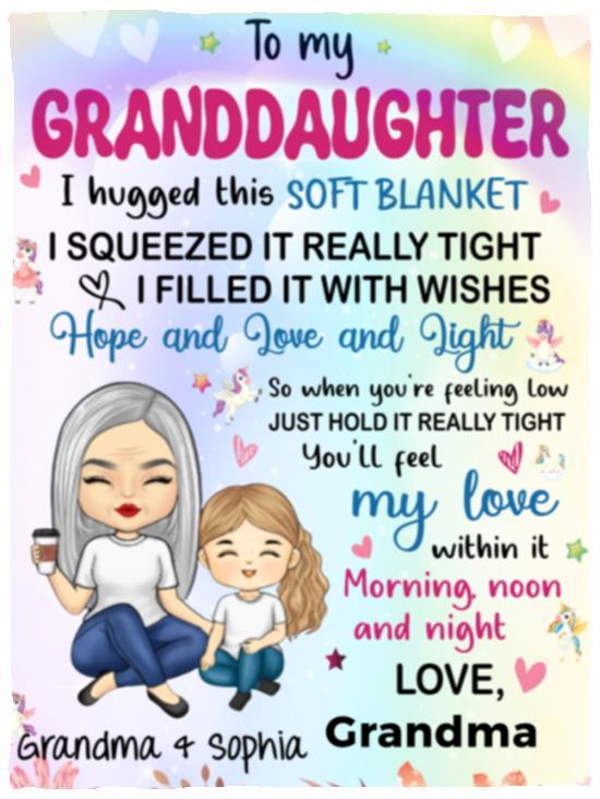 To My Granddaughter (Personalize) - Kim’s Signature Beauty & Accessories (Store description)