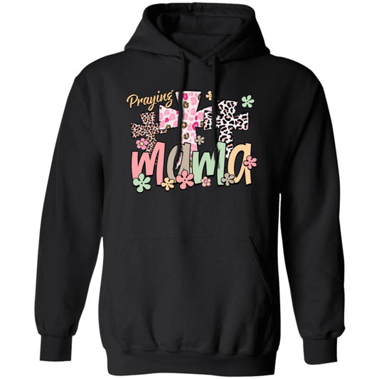 Praying Mama Hoodie – Colorful Faith & Floral Cross Design - Kim’s Signature Beauty & Accessories