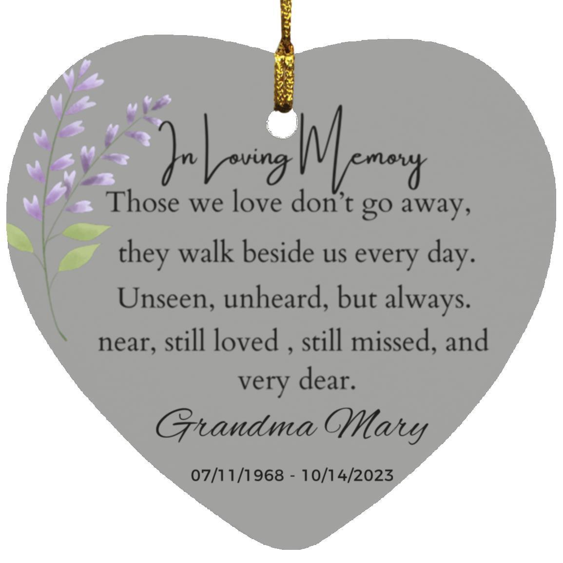 Customizable In Loving Memory Keepsake - Kim’s Signature Beauty & Accessories (Store description)