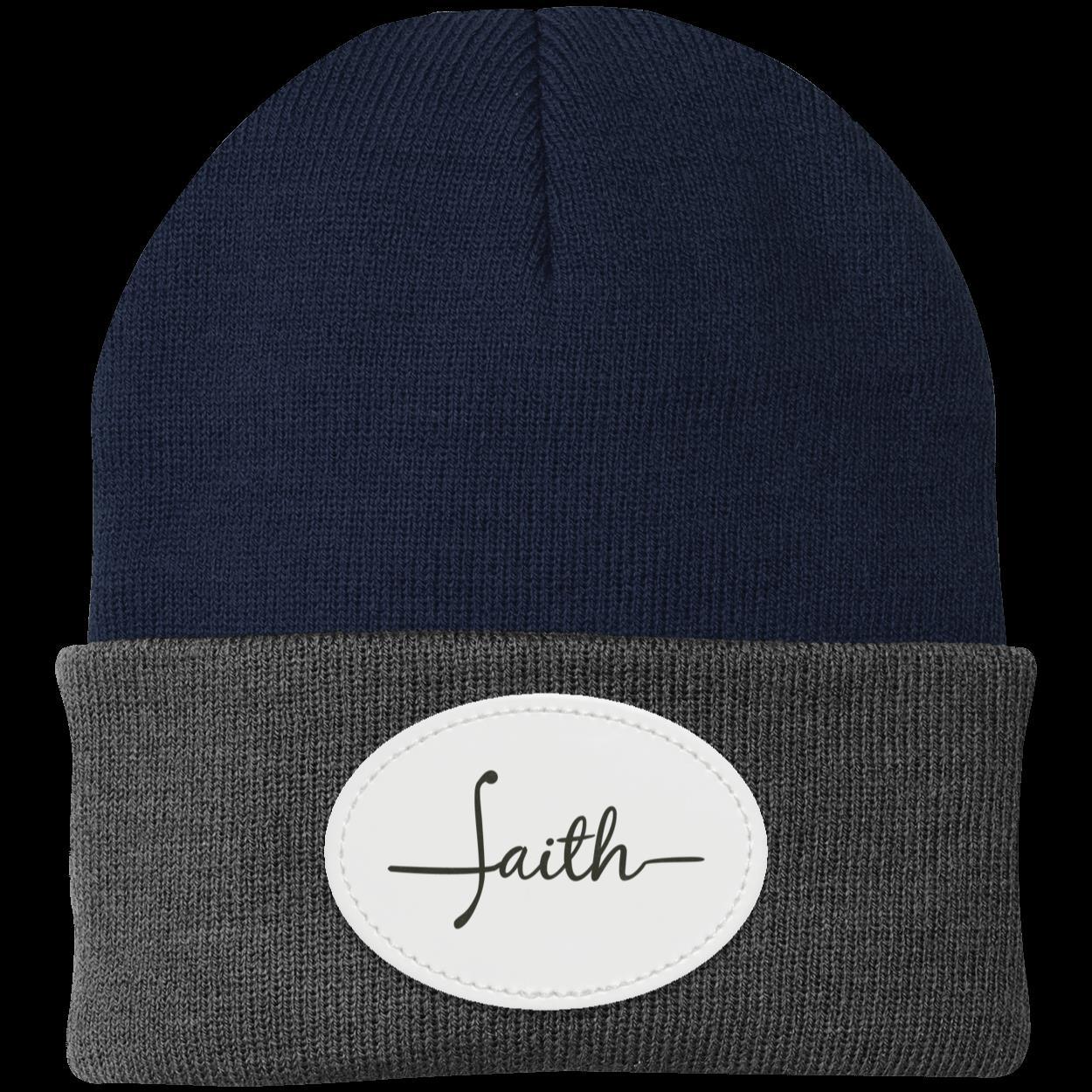 Faith Knit Beanie – Simple & Inspirational Cold Weather Hat - Kim’s Signature Beauty & Accessories