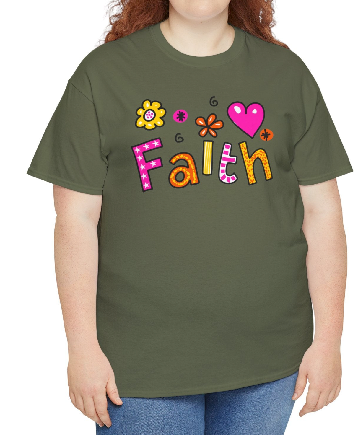 Faith, Hearts, & Flowers Tee - Kim’s Signature Beauty & Accessories (Store description)
