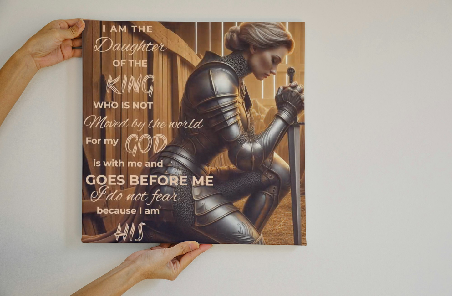 Daughter of the King Wall Canvas - Kim’s Signature Beauty & Accessories