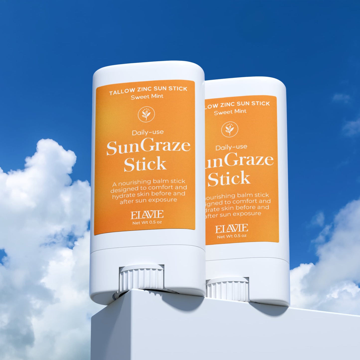 Elavie (2 Pack) SunGraze Tallow Zinc Balm Stick - Kim’s Signature Beauty & Accessories