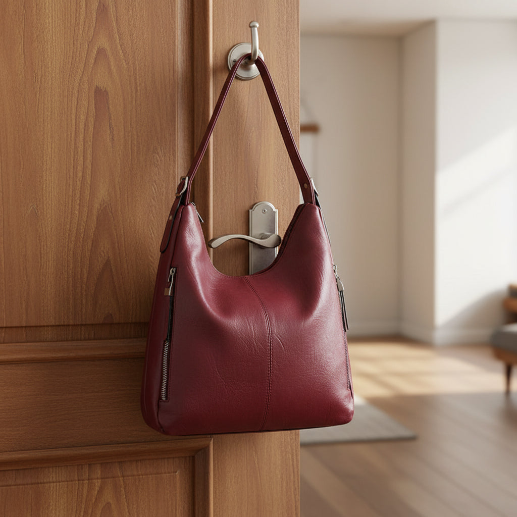 Elegant Women's PU Leather Shoulder Tote Bag – Everyday Fashion Handbag - Kim’s Signature Beauty & Accessories