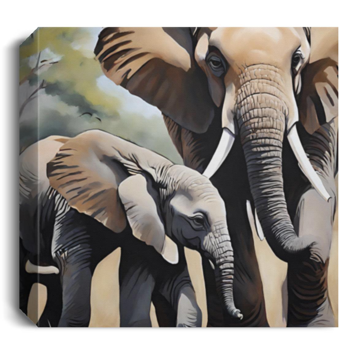 Elephants | Wall Canvas Art - Kim’s Signature Beauty & Accessories