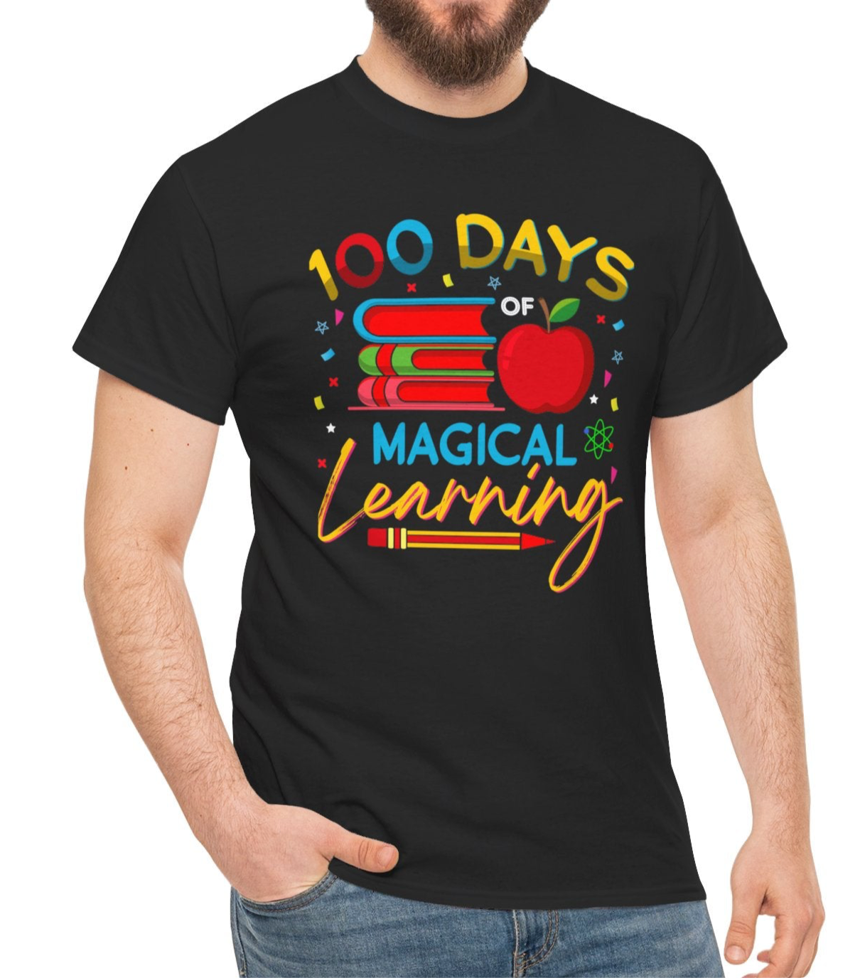 100 Days of School | Cotton Tee - Kim’s Signature Beauty & Accessories (Store description)