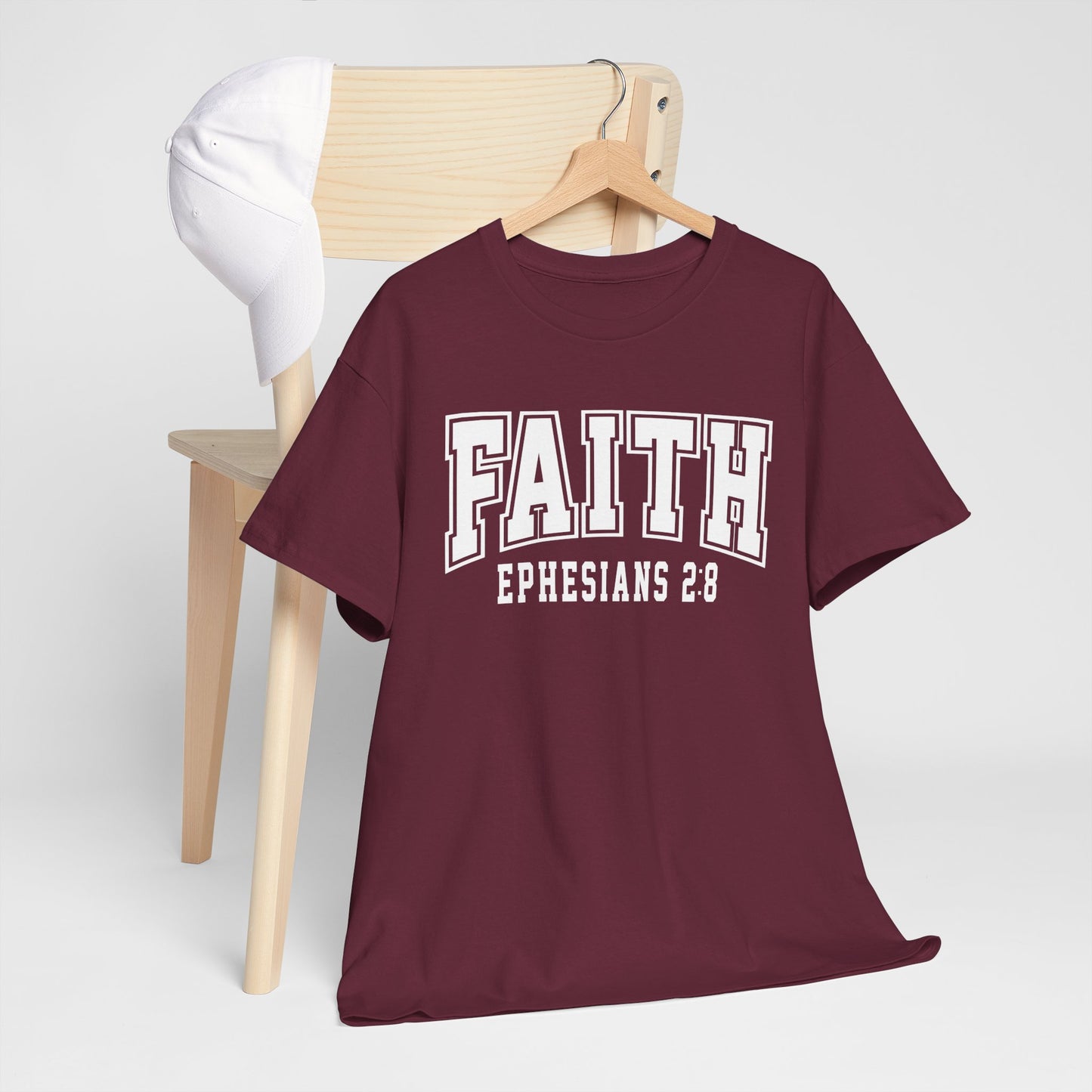 Faith Ephesians 2:8 Unisex Heavy Cotton Tee - Kim’s Signature Beauty & Accessories