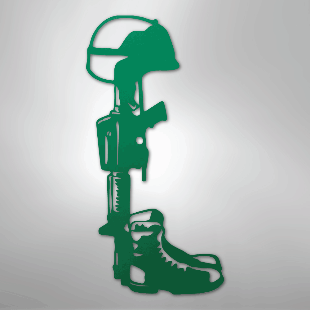 Fallen Soldier Steel Sign - Kim’s Signature Beauty & Accessories